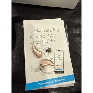 Starkey Evolv AI 1000 Hearing Aids Pair Bronze with Case and Thrive App Guide